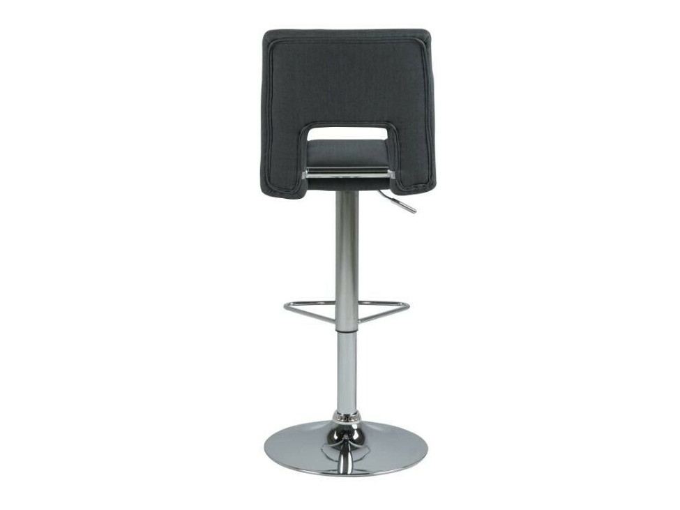 Chaise de bar mi-hauteur Norsica 164 (Gris foncé + Argent)