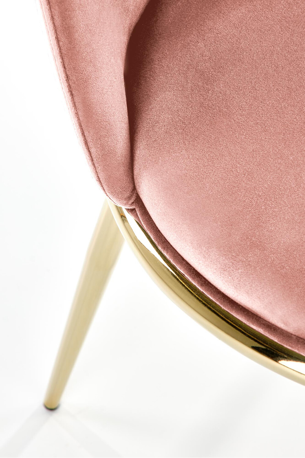 Chaise Houston 1327 (Rose clair + Doré)