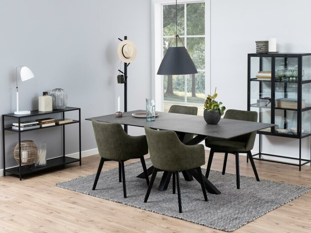 Console Norsica Sevferi 148 (Cendre noire + Noir)