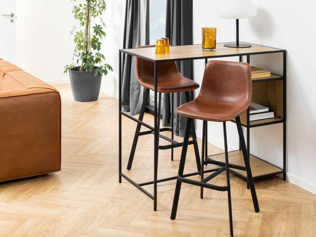 Chaise de bar Norsica 582 (Marron)
