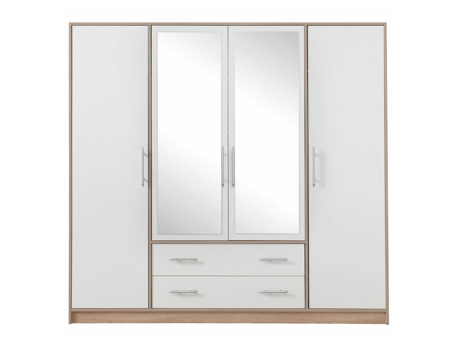 Armoire Cavmero 101 (Sonoma chêne + Blanc)