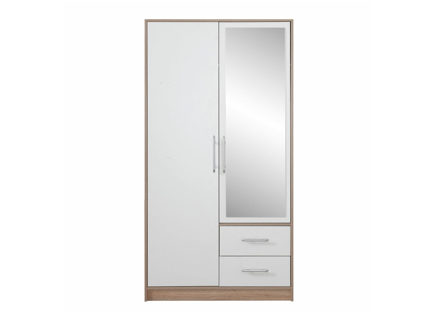 Armoire Cavmero 104 (Sonoma chêne + Blanc)
