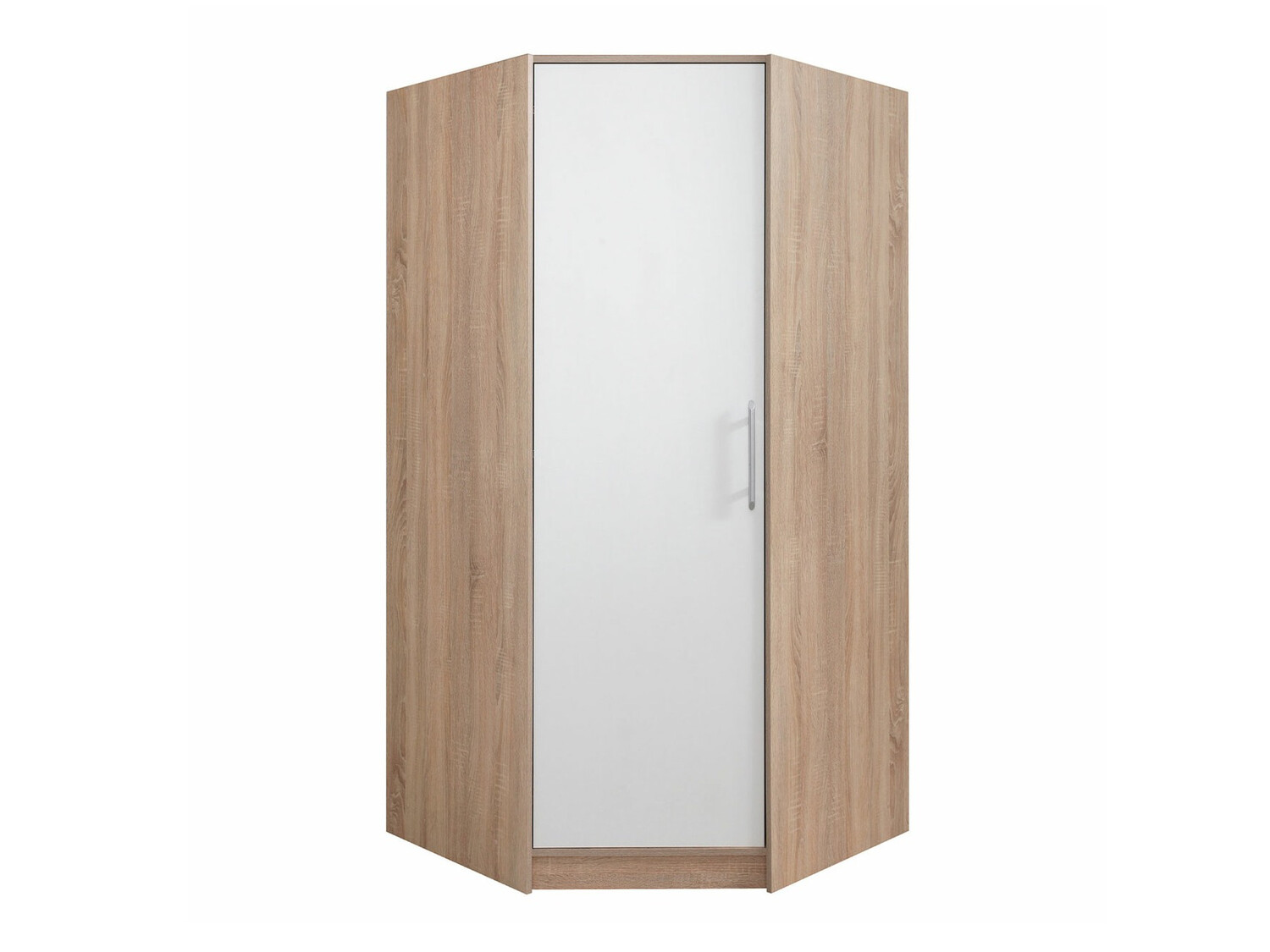 Armoire d'angle Cavmero 106 (Sonoma chêne + Blanc)