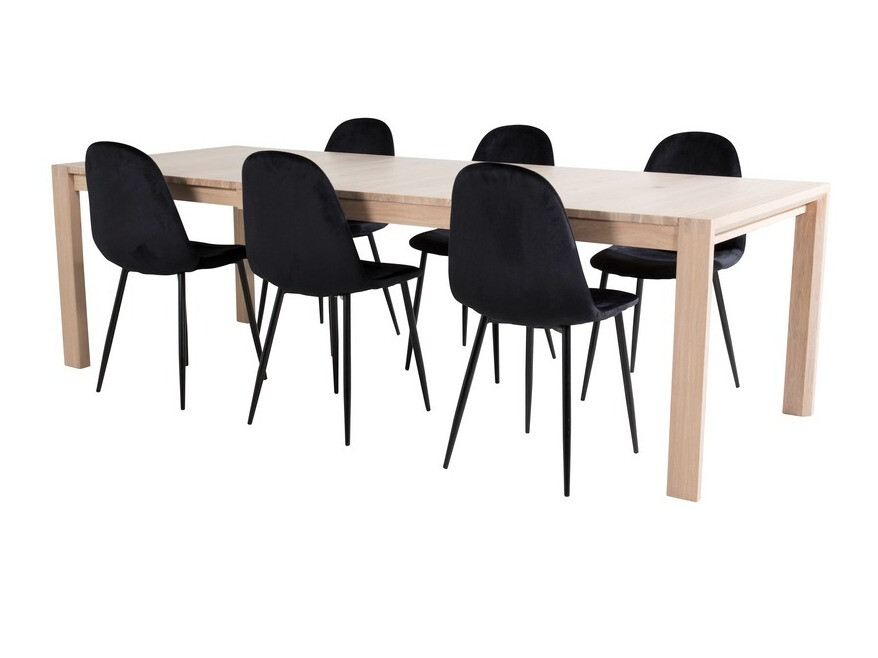 Salle à manger complète Dallas 2027 (Clair bois)