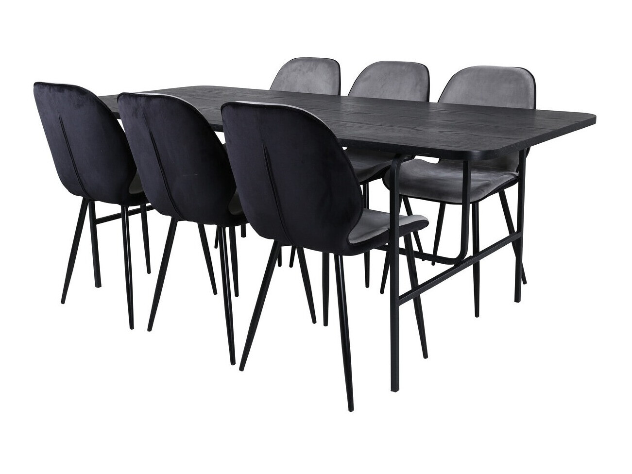 Salle à manger complète Dallas 2782 (Noir)