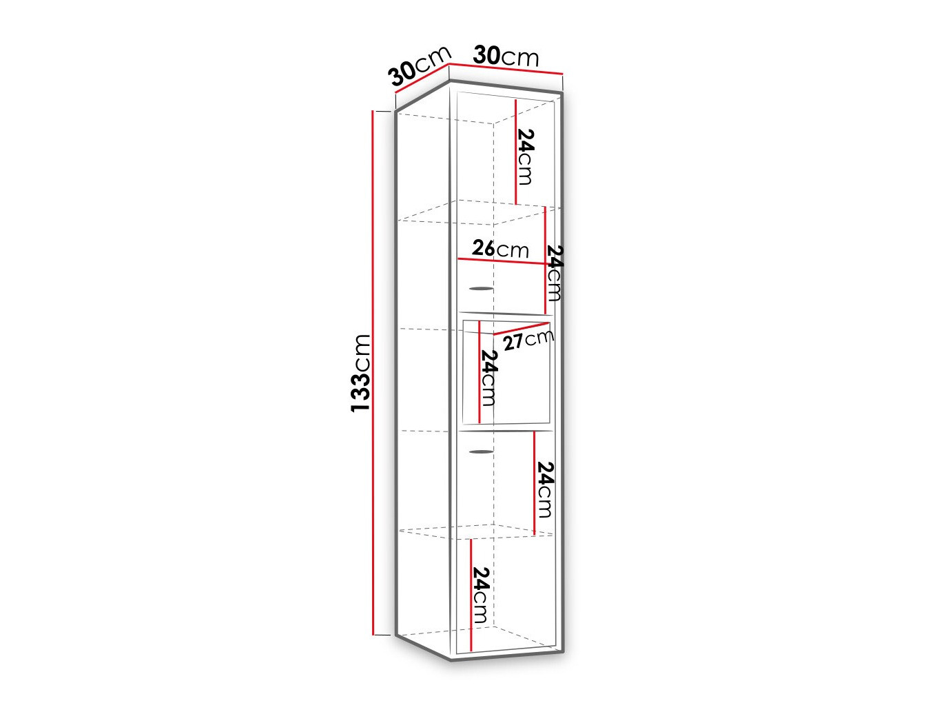 Armoire de salle de bain murale Velum (Noir + Chêne Artisan)