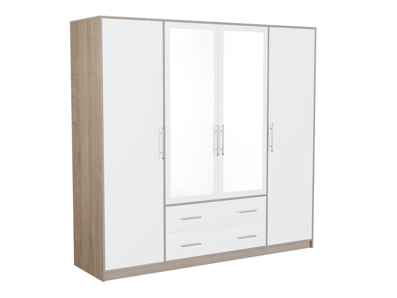 Armoire Cavmero 101 (Sonoma chêne + Blanc)
