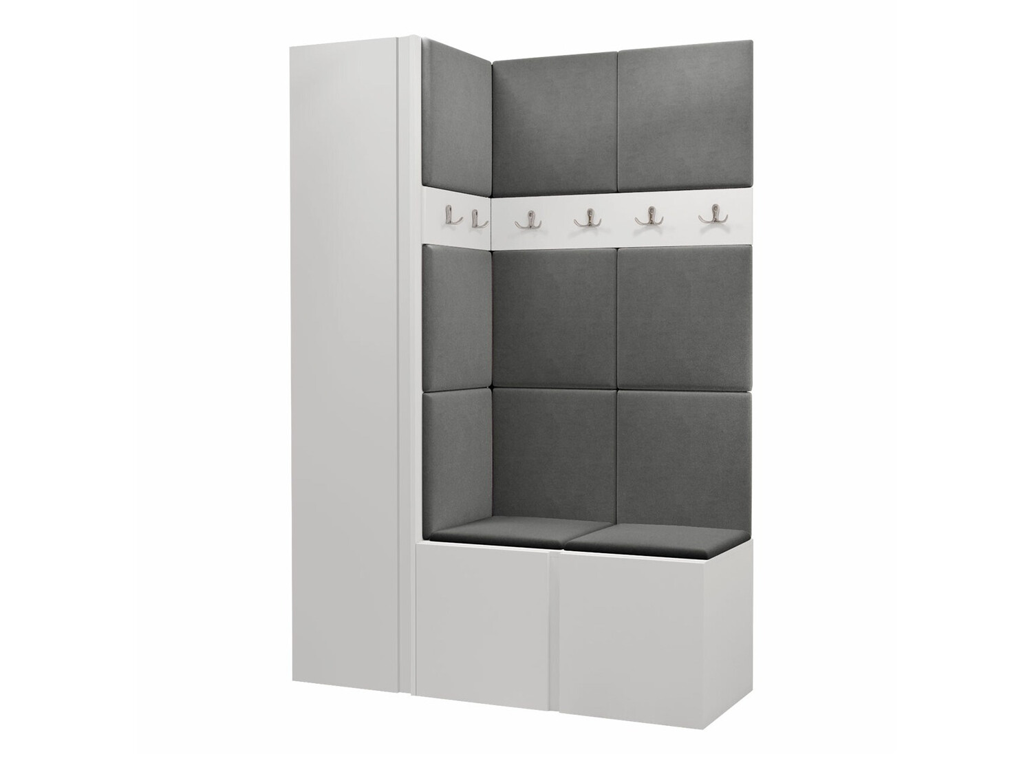 Meuble d'entrée Pinis IX (Blanc)