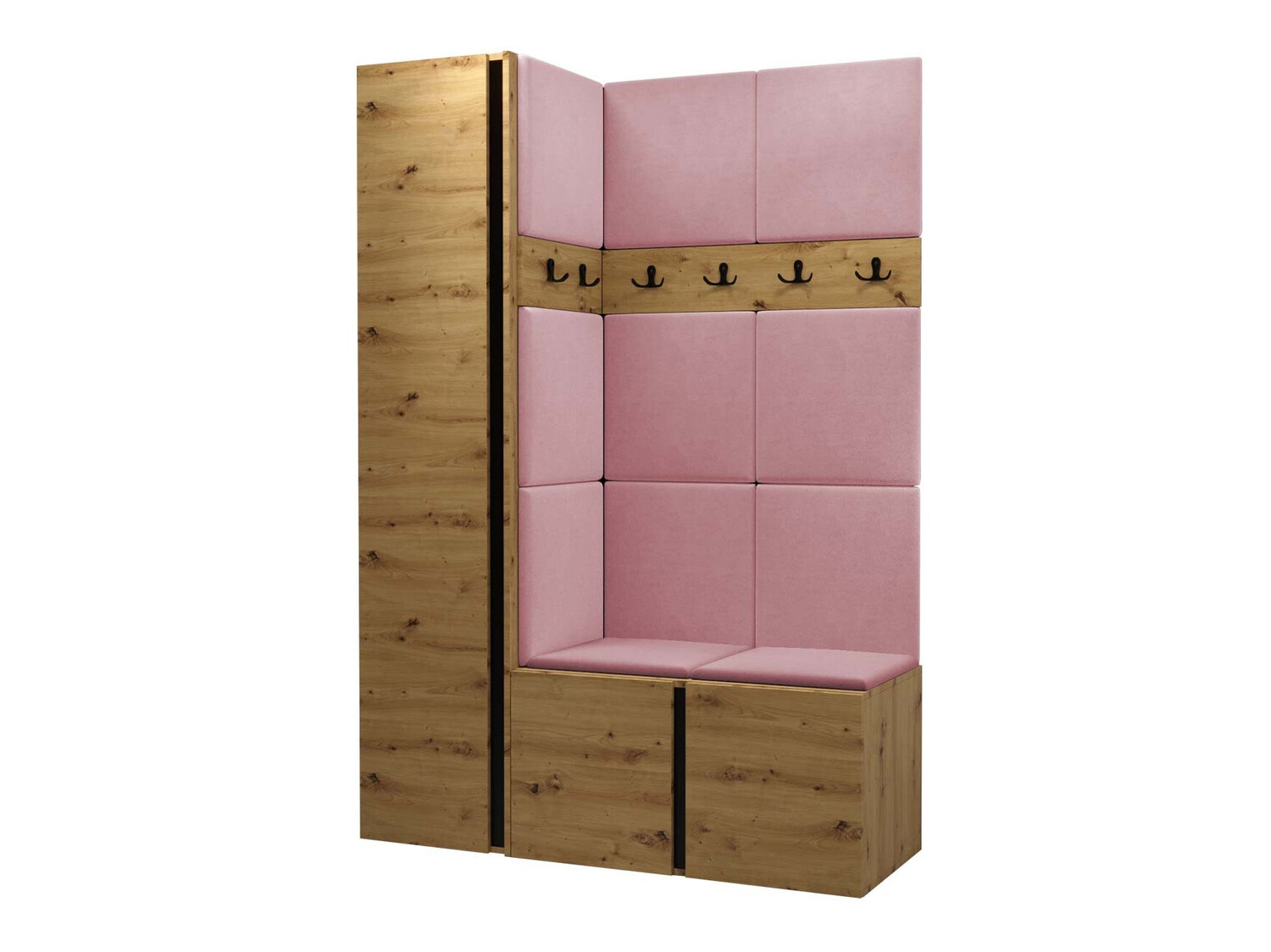 Meuble d'entrée Pinis IX (Chêne Artisan)
