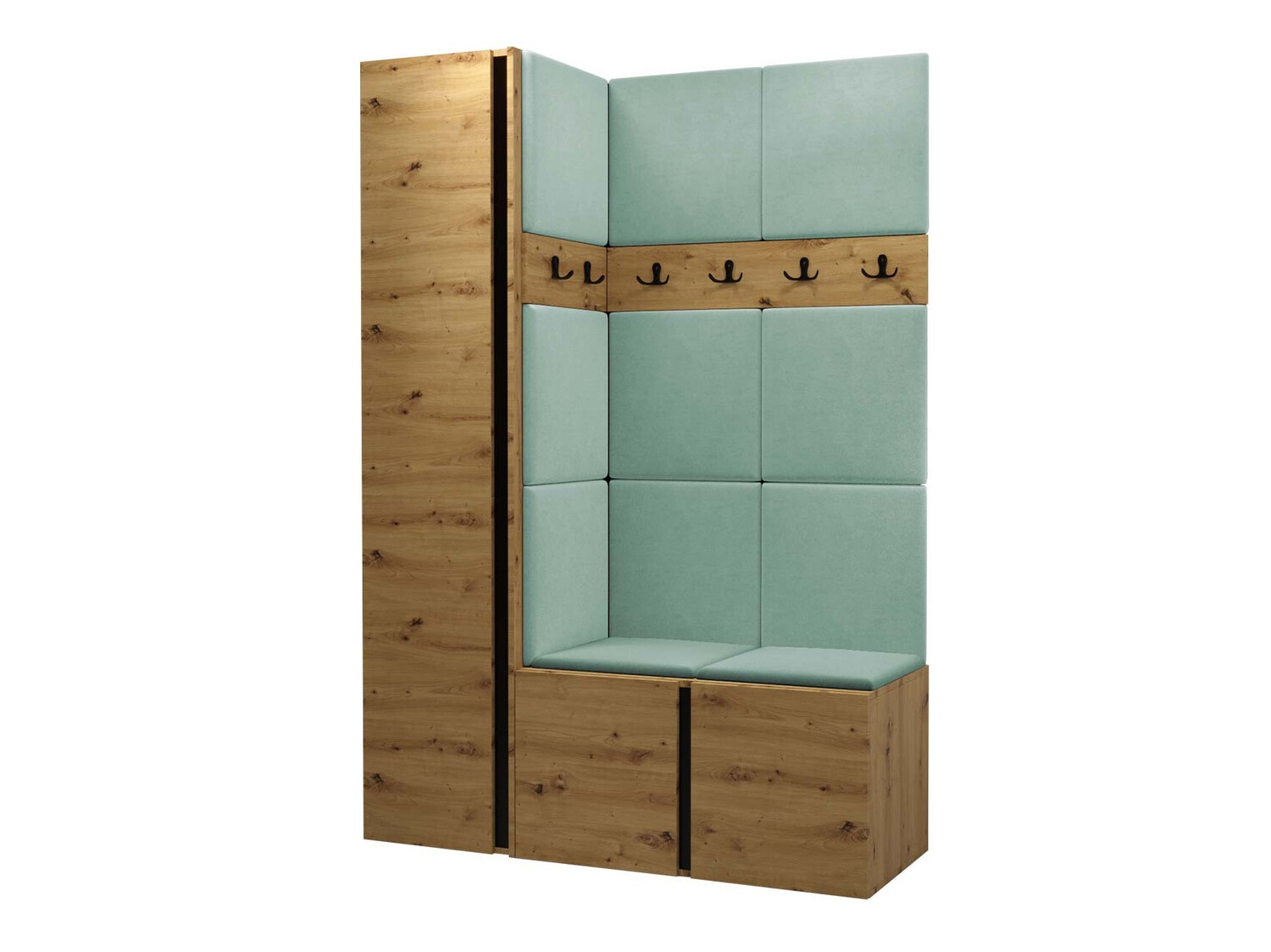 Meuble d'entrée Pinis IX (Chêne Artisan)