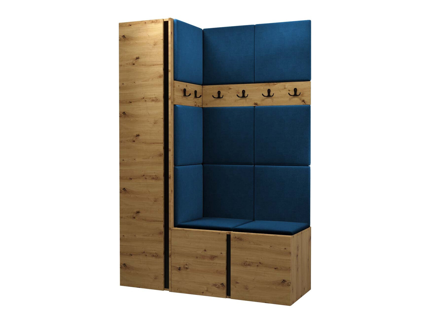 Meuble d'entrée Pinis IX (Chêne Artisan)