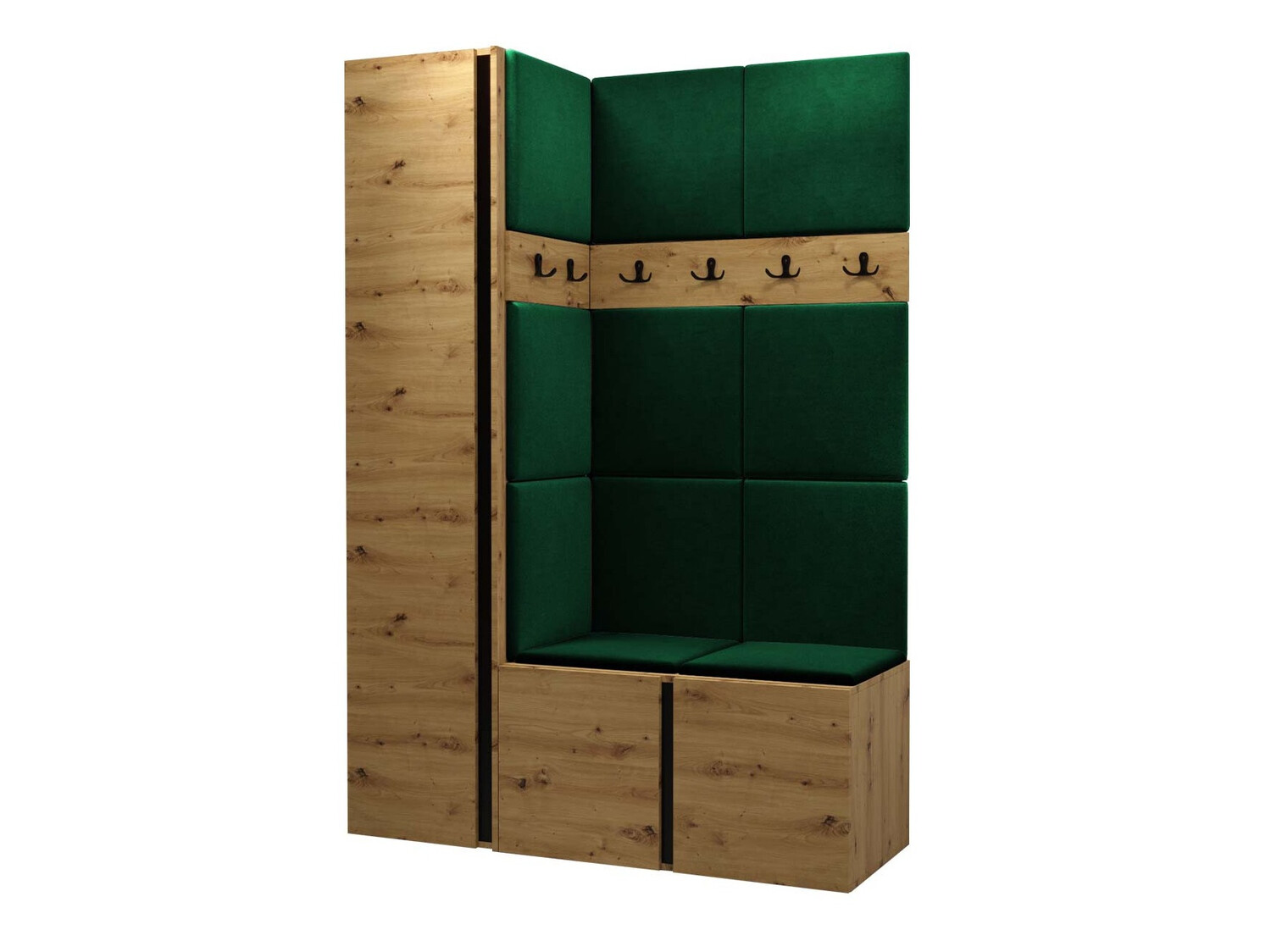 Meuble d'entrée Pinis IX (Chêne Artisan)