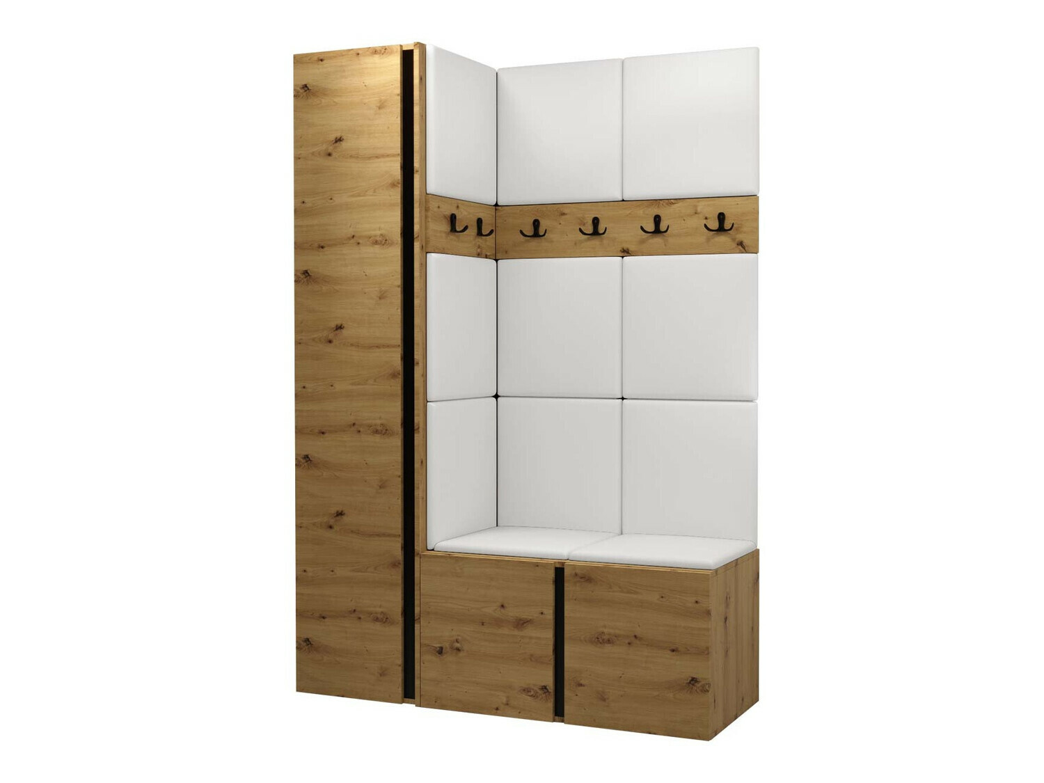 Meuble d'entrée Pinis IX (Chêne Artisan)