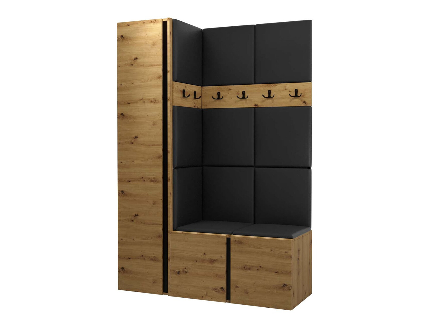 Meuble d'entrée Pinis IX (Chêne Artisan)