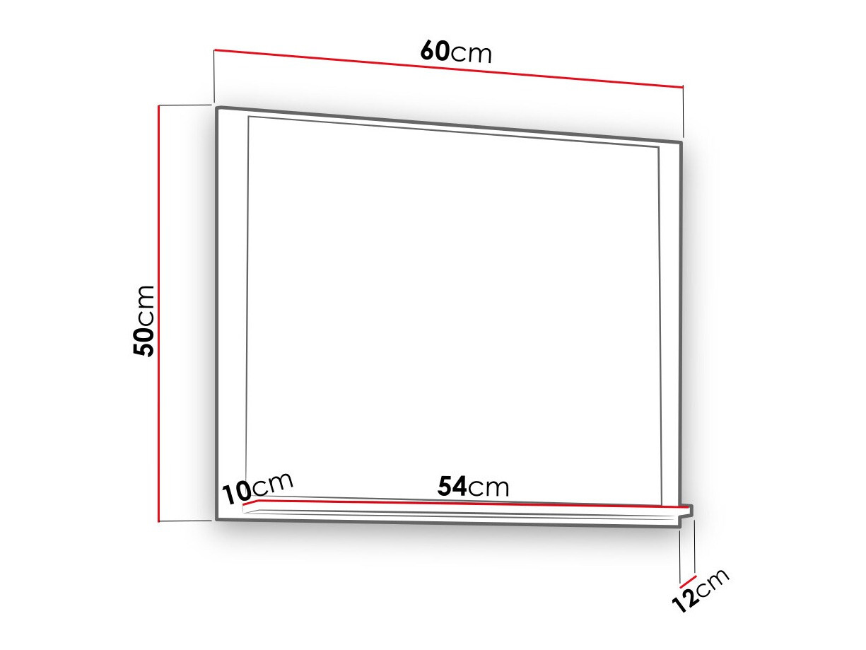 Miroir de salle de bain Velum (Blanc)
