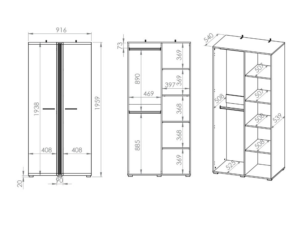 Armoire Venleva 100
