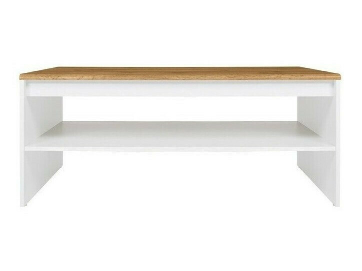 Table basse Sonsoru 122 (Blanc + Chêne wotan)