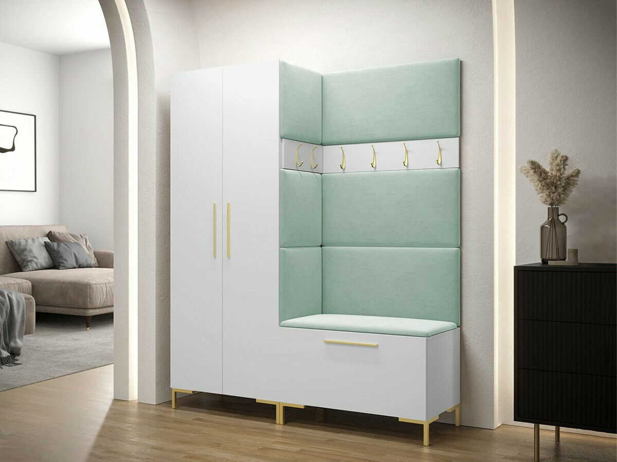 Armoire Nomal (Blanc + Doré)