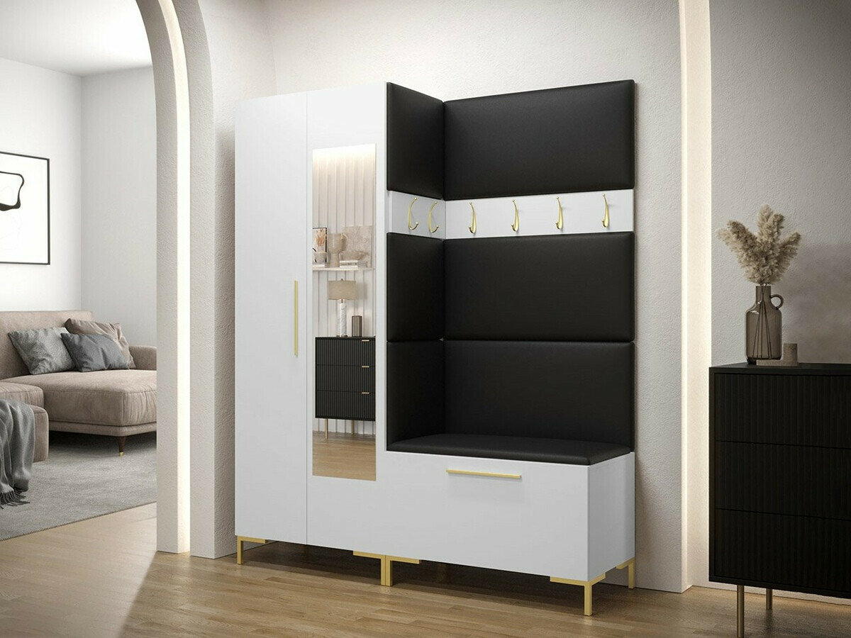 Armoire Nomal I (Blanc + Doré)