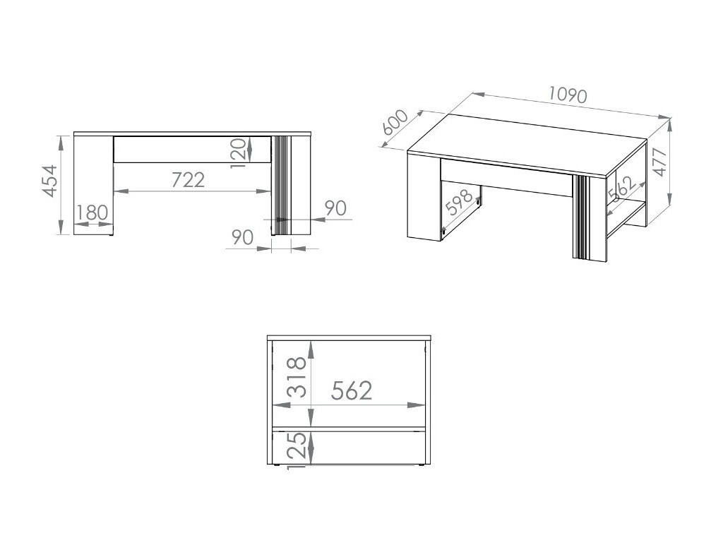 Table basse Venleva 108