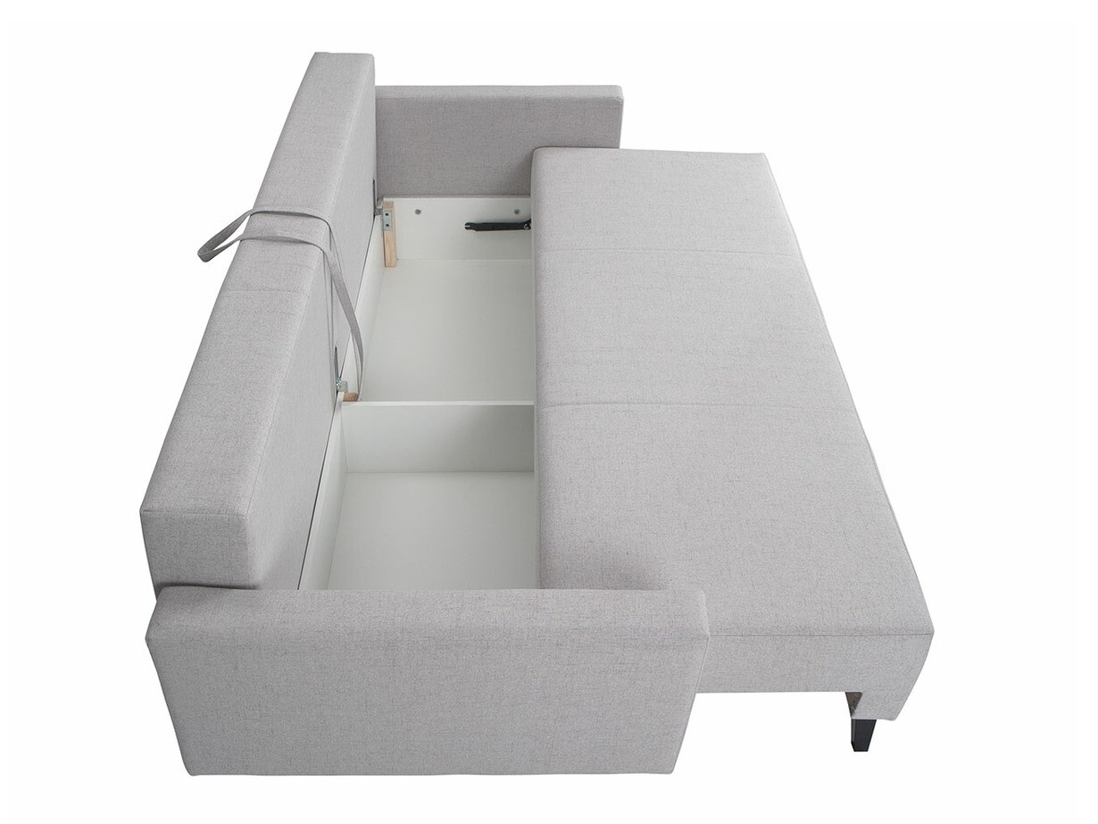 Canapé convertible Delbene 129 (Aura 23 + Noir brillant)