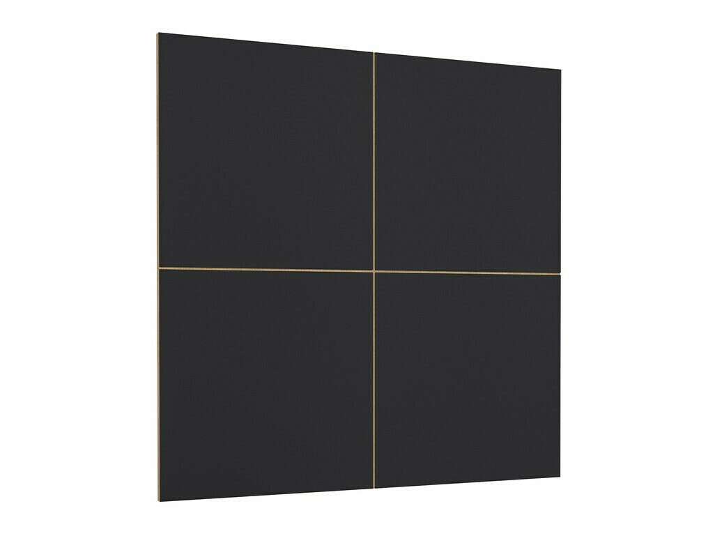 Ensemble de salon Austin 362 (Chêne wotan + Noir mat + Noir)