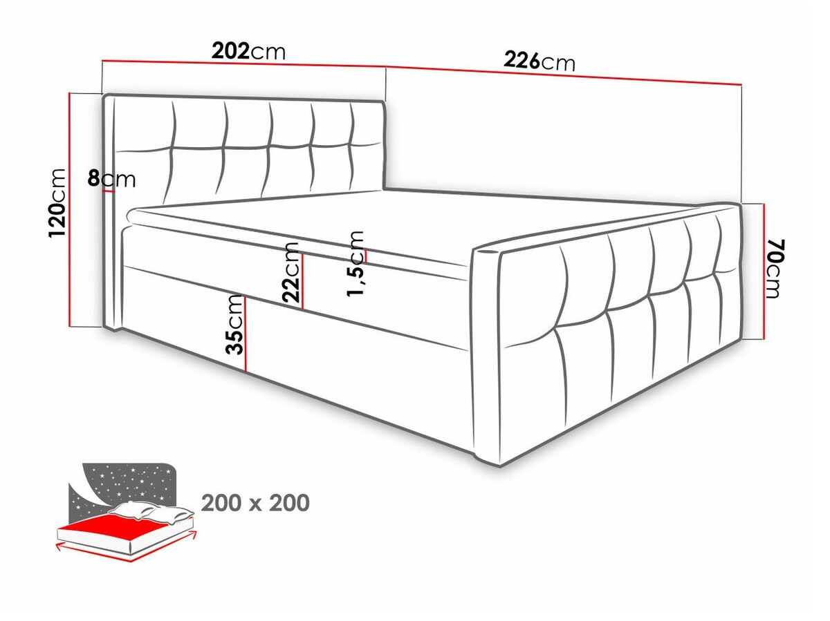 Lit boxspring Scriptum (Soft 011)