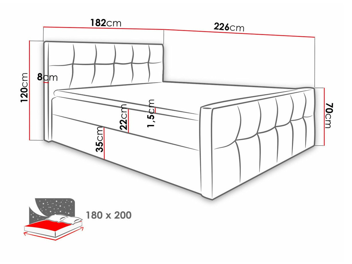 Lit boxspring Scriptum (Soft 017)