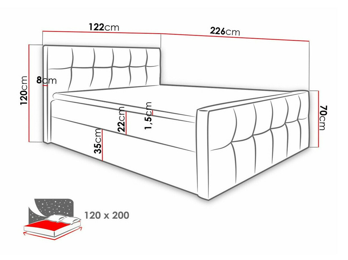 Lit boxspring Scriptum (Soft 033)