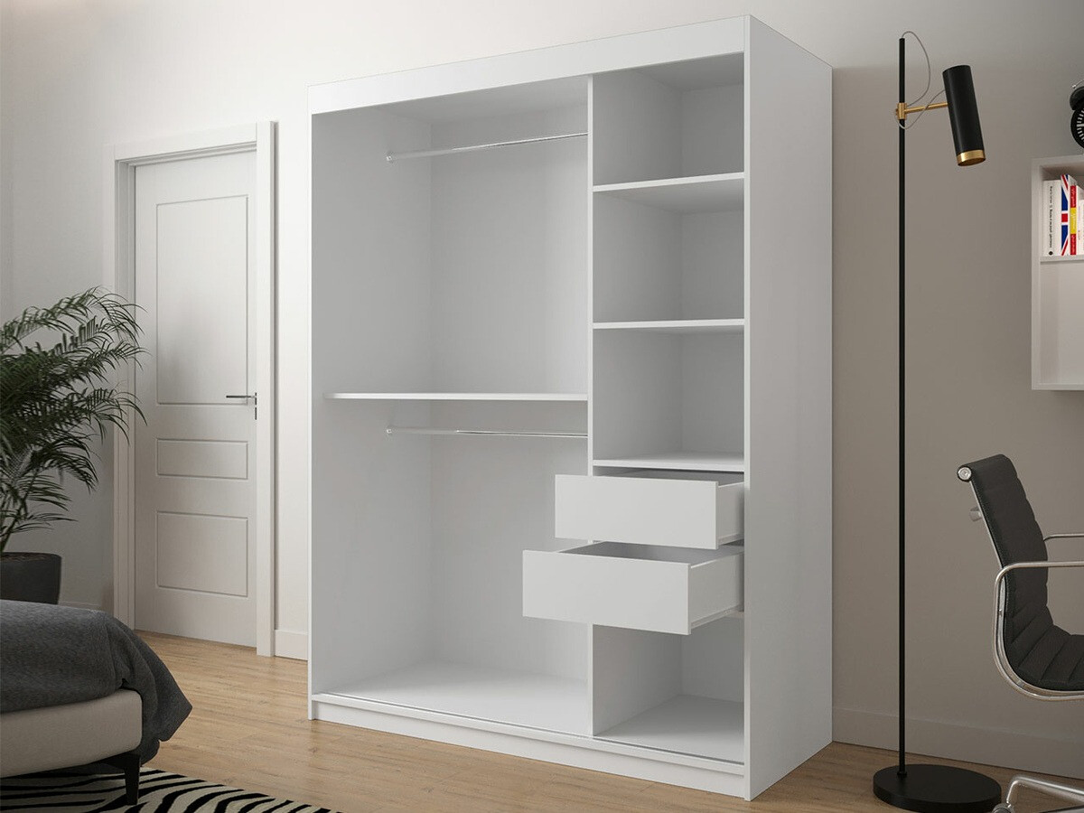 Armoire Hartford 311 (Chêne Artisan + Noir)