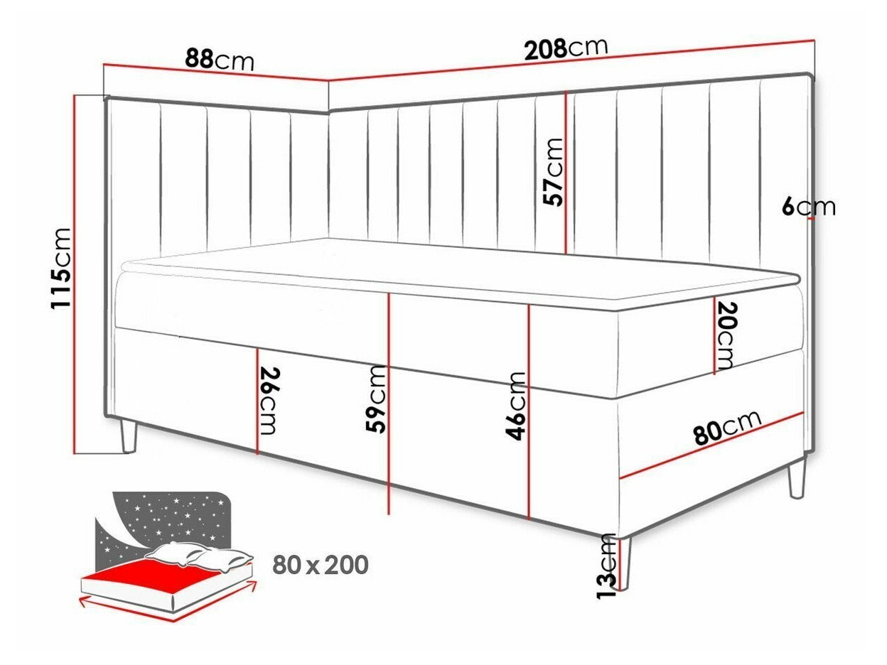 Lit boxspring Lucus (Soft 017 + Fresh 1)