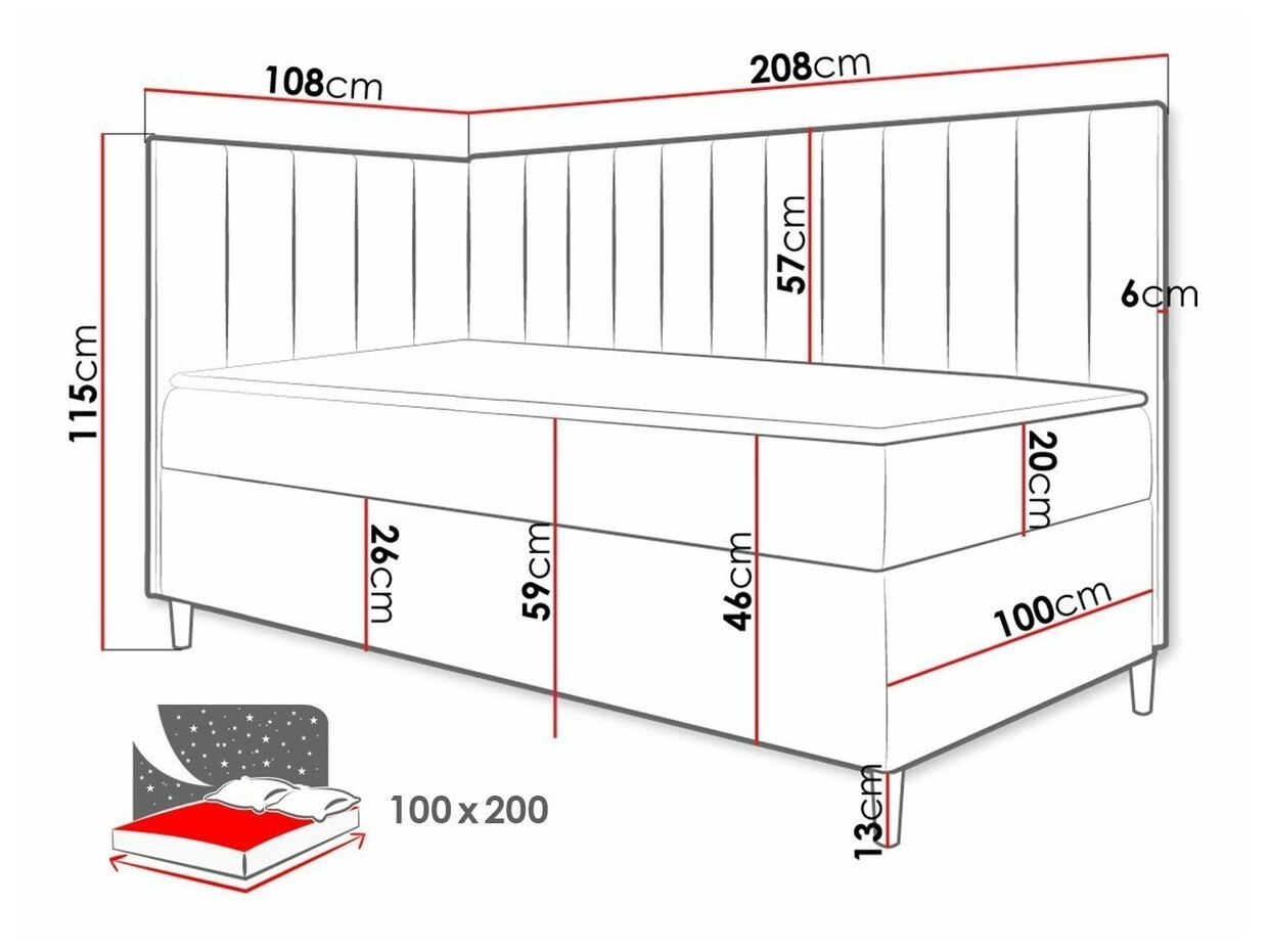 Lit boxspring Lucus (Soft 017 + Fresh 1)
