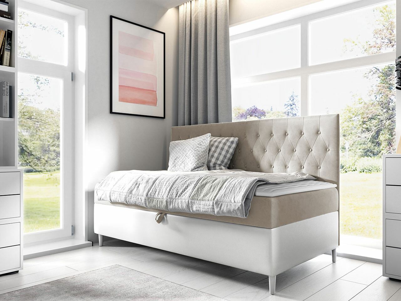 Lit boxspring Baltimore 166 (Soft 017 + Fresh 1)