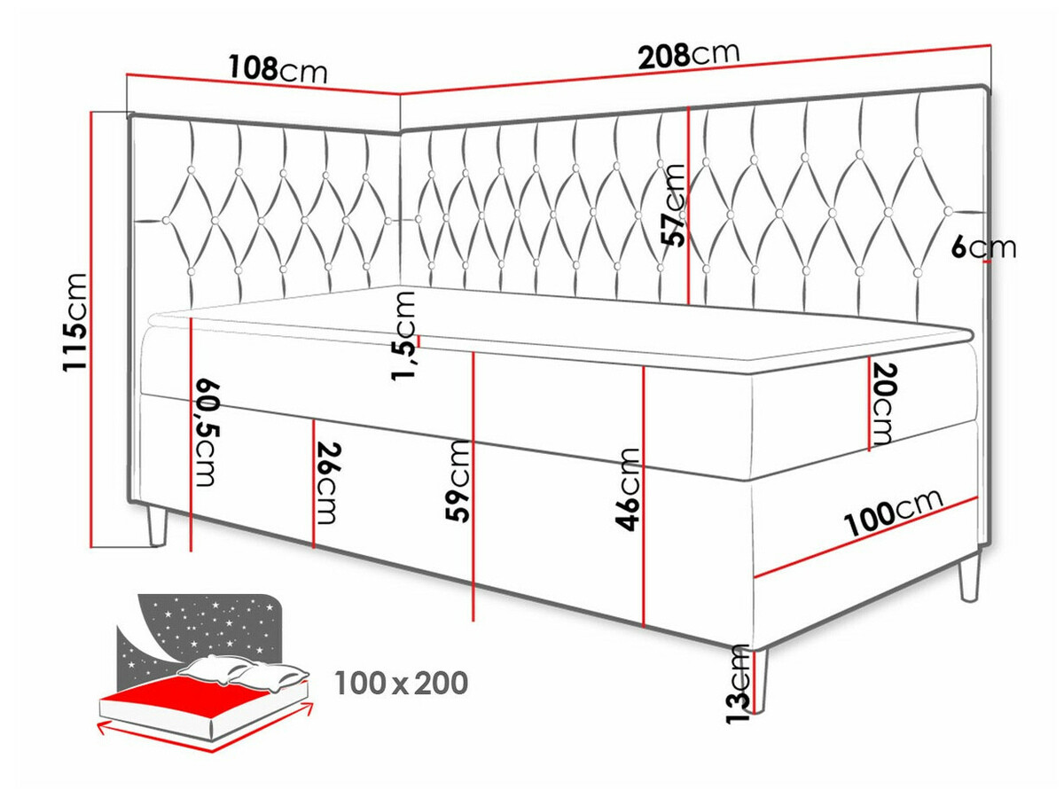 Lit boxspring Lucus III (Soft 017 + Fresh 12)