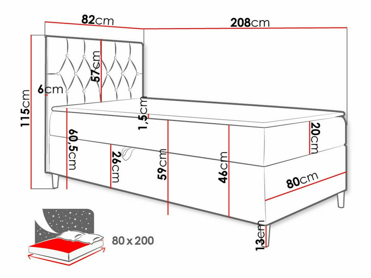 Lit boxspring Lucus VII (Soft 017 + Fresh 4)