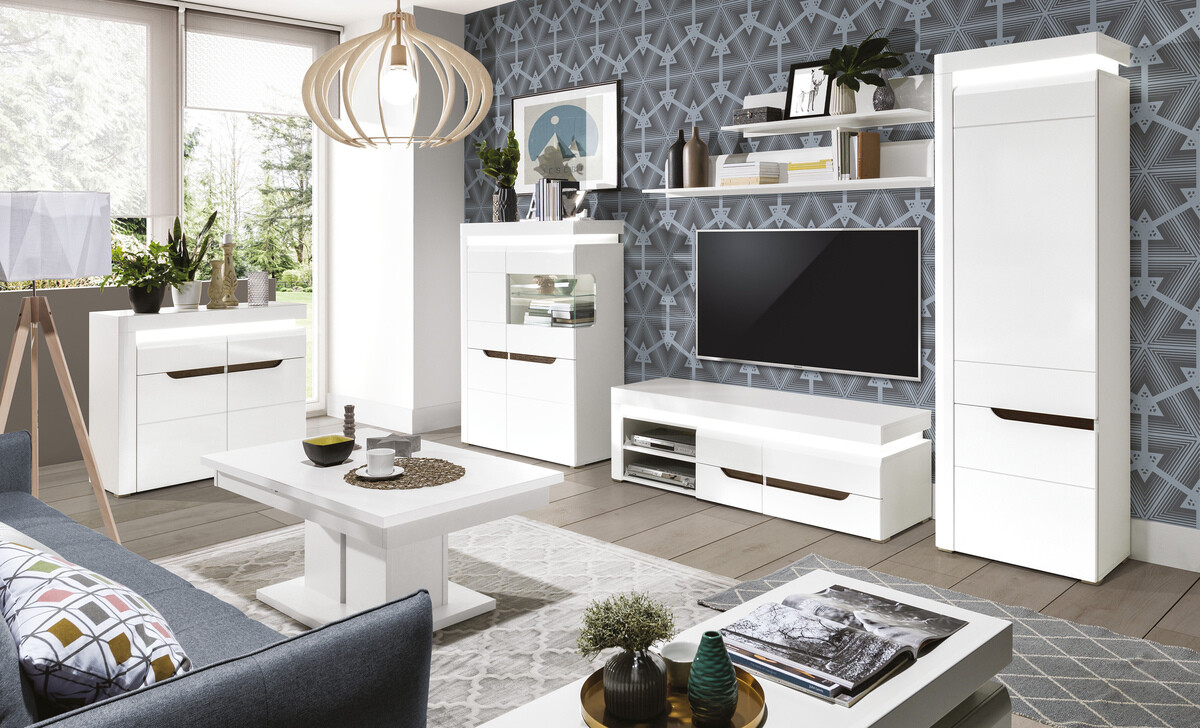 Table basse transformateur Nuremi 111 (Blanc)