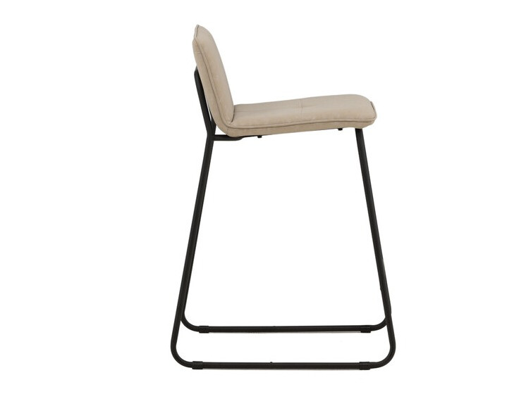 Chaise de bar mi-hauteur Dallas 3235 (Beige + Noir)