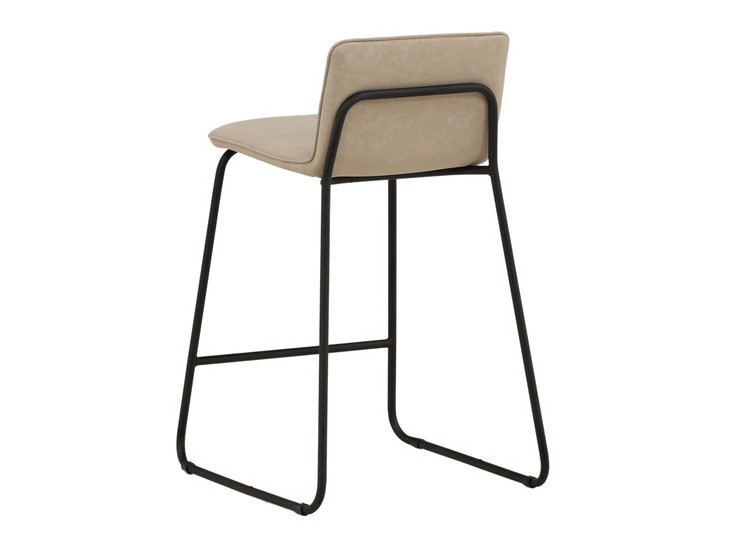Chaise de bar mi-hauteur Dallas 3235 (Beige + Noir)