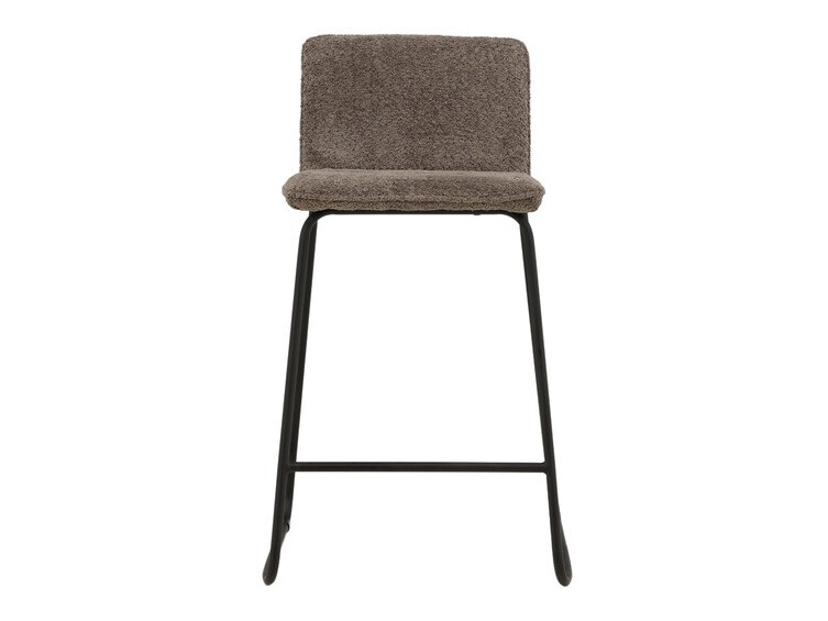Chaise de bar mi-hauteur Dallas 3235 (Gris foncé + Noir)