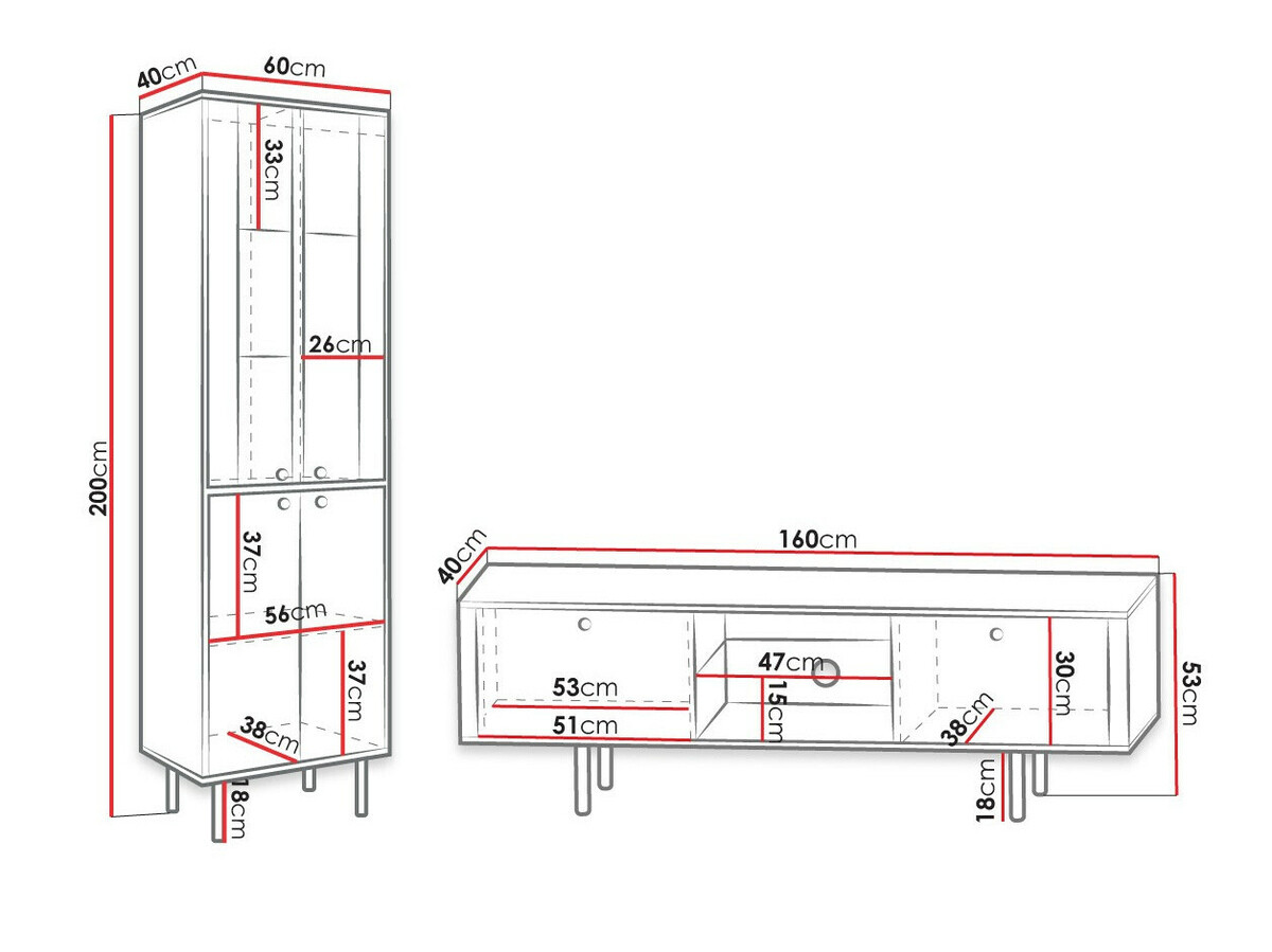 Ensemble de salon Merced 116 (Noir + Noir brillant)