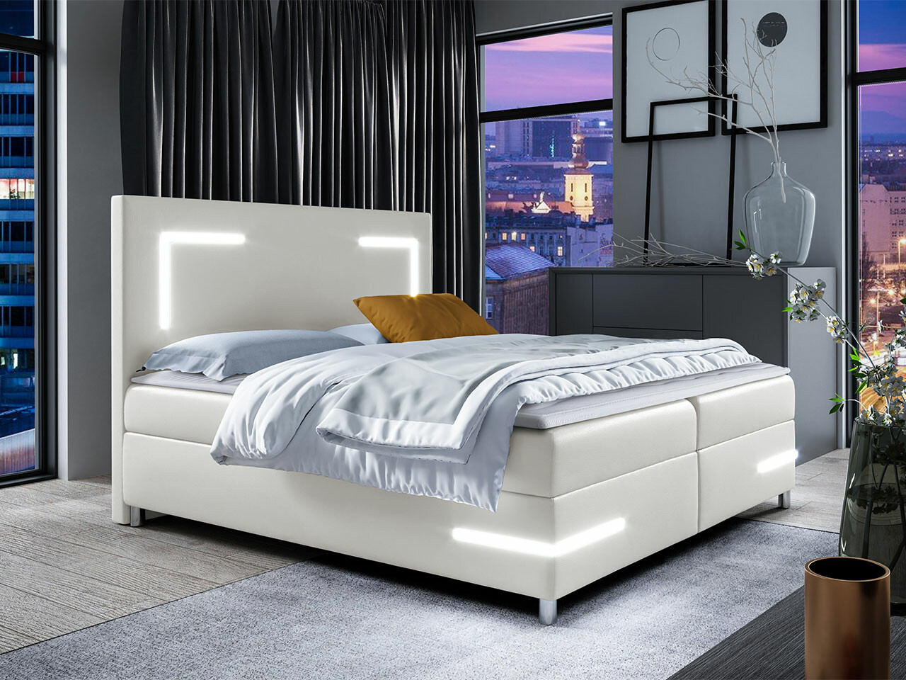 Lit boxspring Vallis (Soft 017)