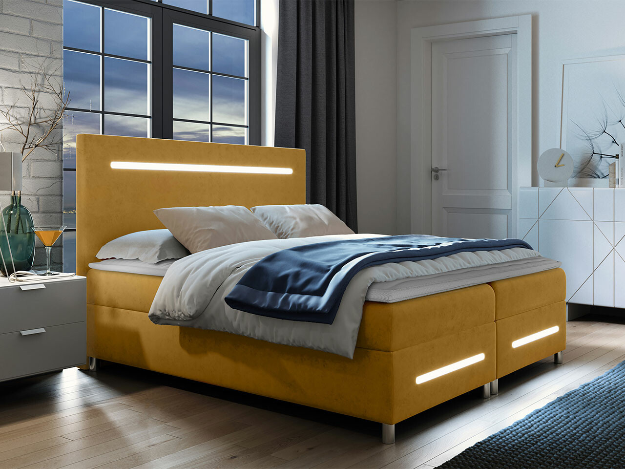 Lit boxspring Baltimore 174 (Fresh 37)