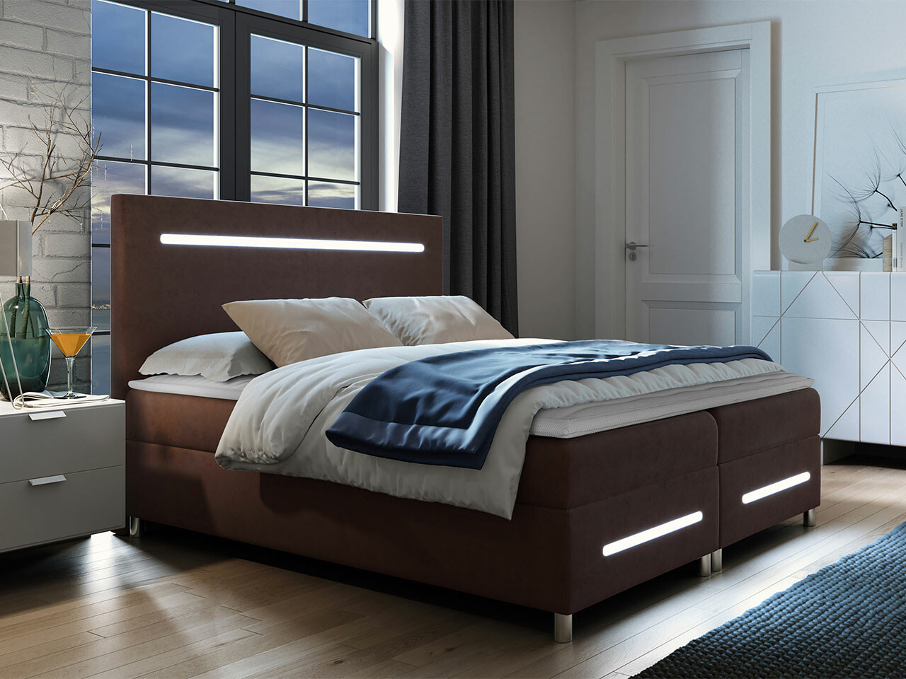 Lit boxspring Baltimore 174 (Fresh 4)