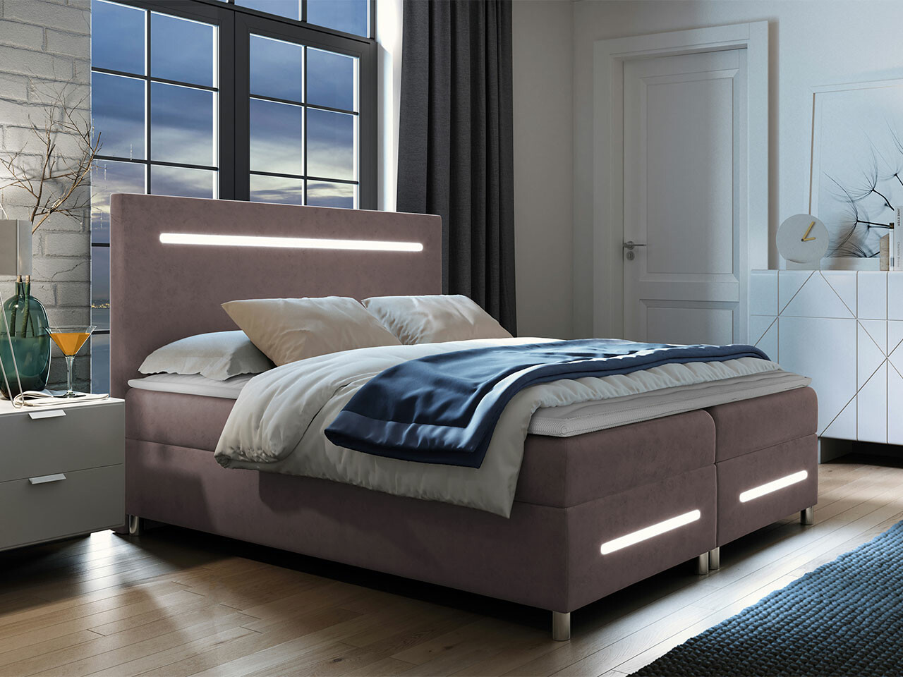 Lit boxspring Pluvia (Fresh 9)