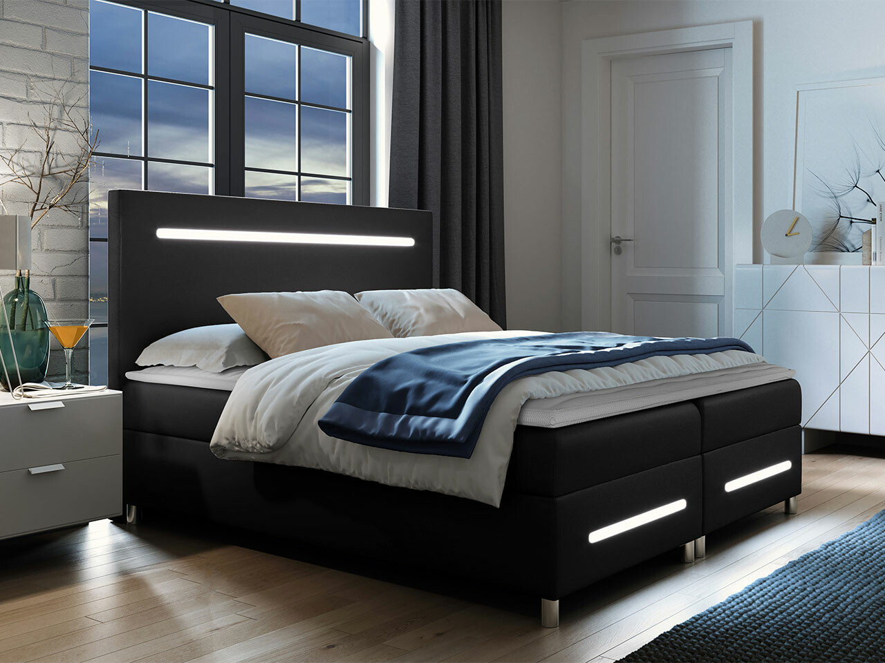 Lit boxspring Pluvia (Soft 011)