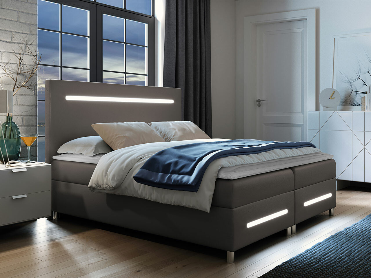 Lit boxspring Pluvia (Soft 029)