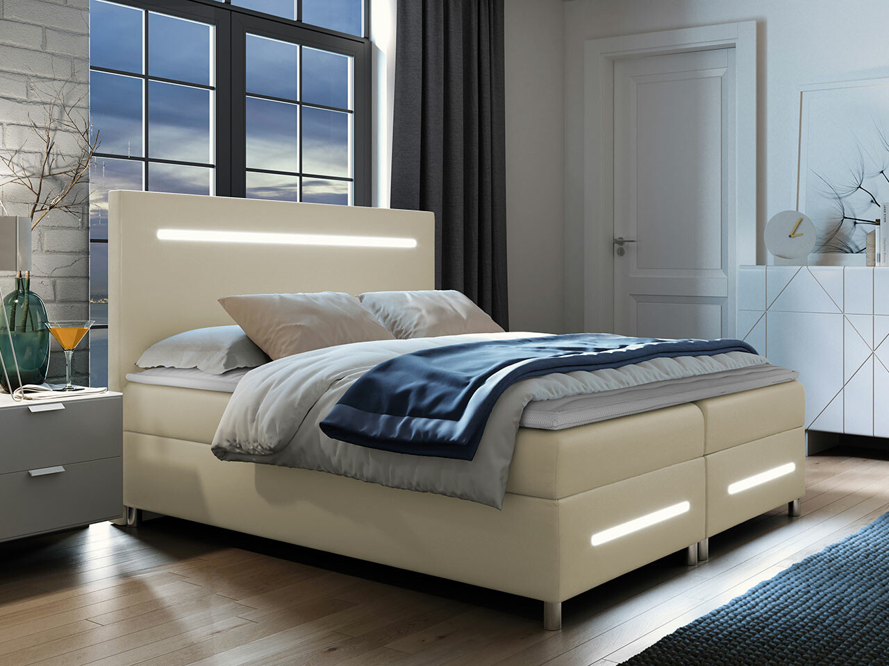 Lit boxspring Pluvia (Soft 033)