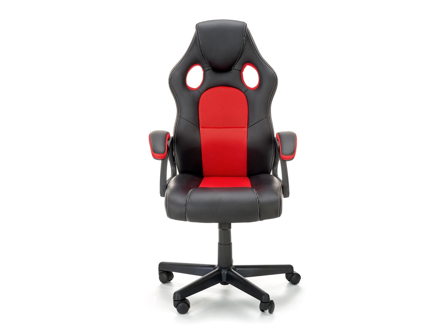 Chaise de bureau Houston 1340 (Rouge + Noir)
