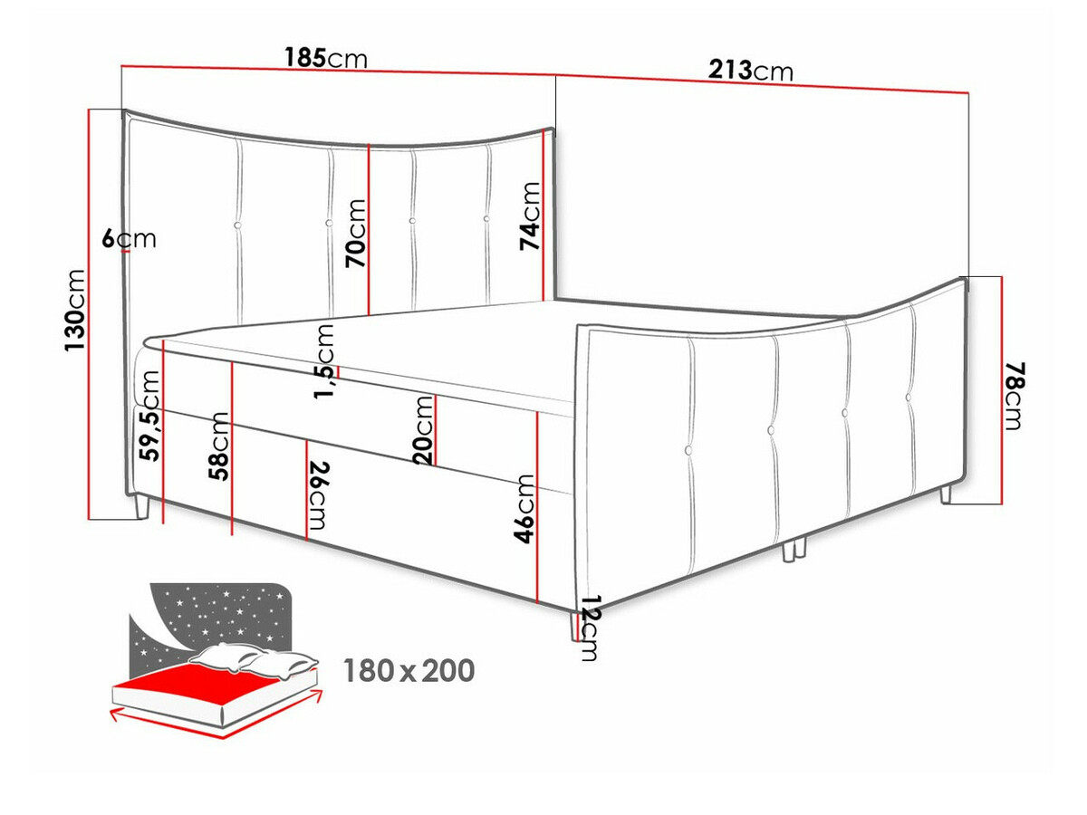 Lit boxspring Fons (Fresh 11)