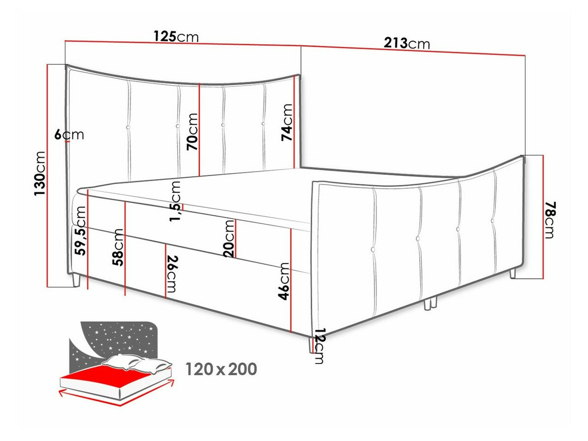 Lit boxspring Fons (Fresh 14)